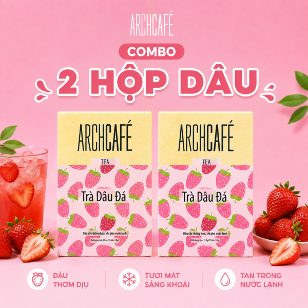 Combo 2 Hộp Trà Dâu Đá