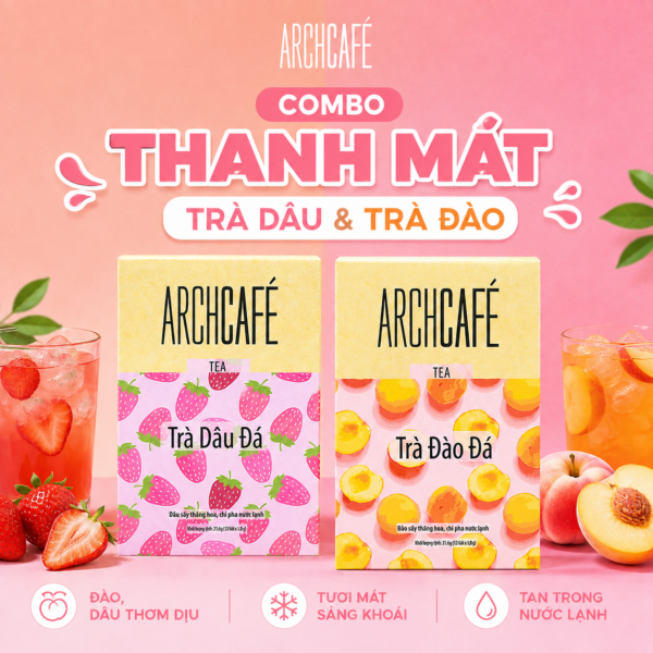 Combo Thanh Mát - Trà Dâu Trà Đào